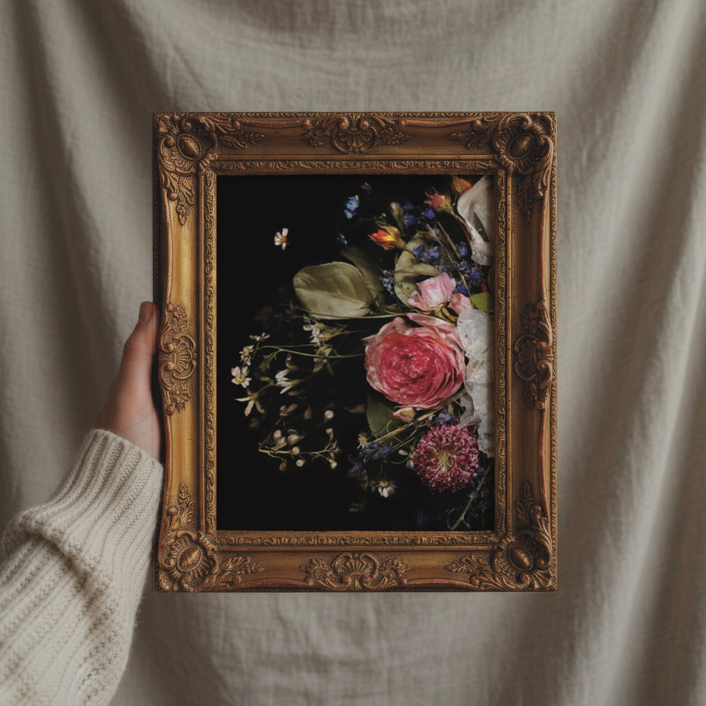 Creeping Beauty – Dark Floral Art Print
