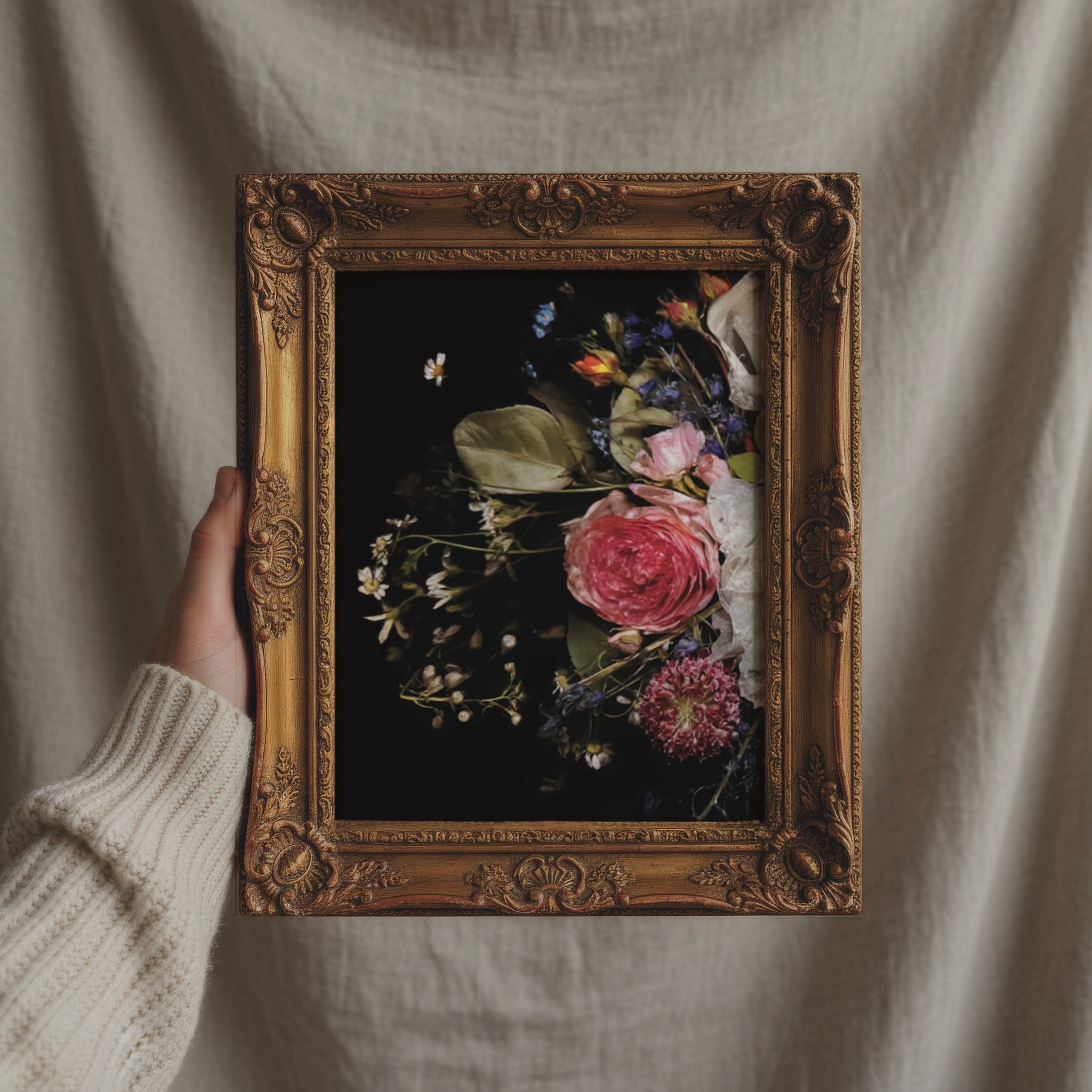 Creeping Beauty – Dark Floral Art Print